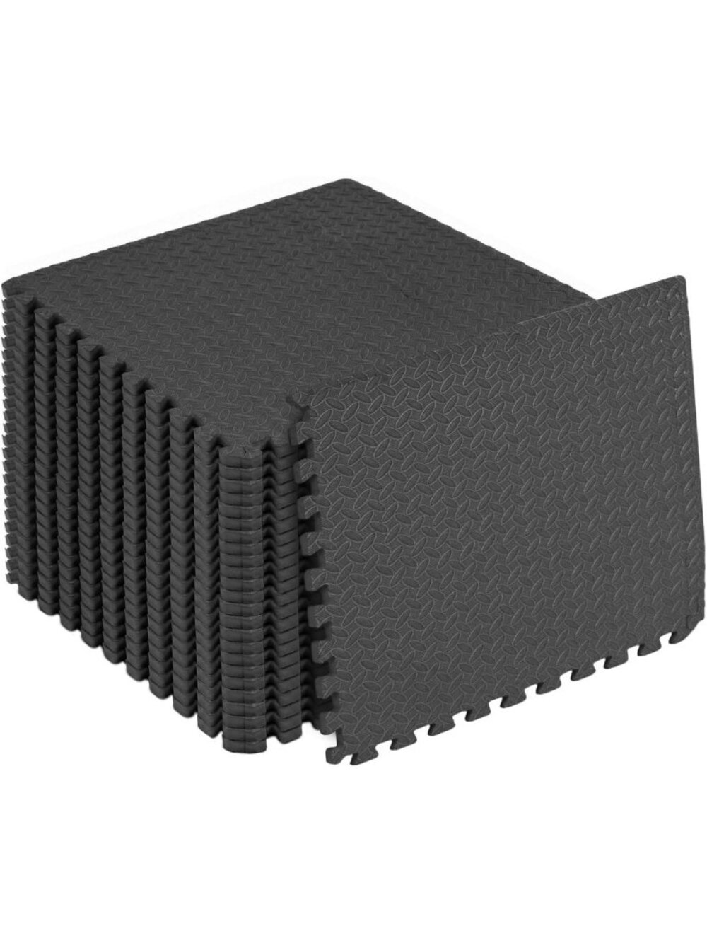 Interlocking Foam Exercise Mat - 3/4 Inch EVA Gym Flooring, Shock-Absorbing